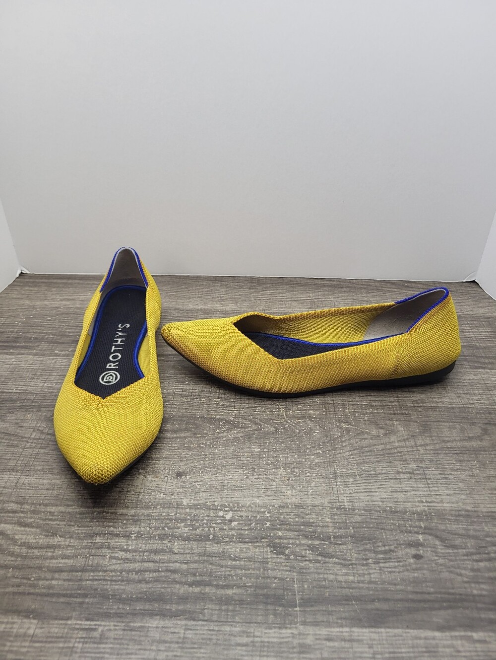 Rothy's The Point Flat Shoes Loafers Women's Size 6.5 Yellow